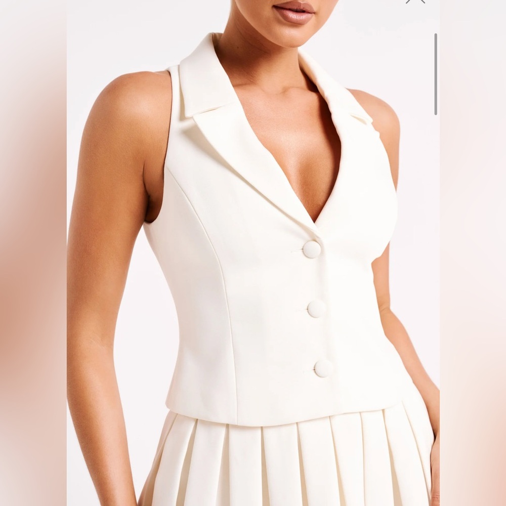 Meshki Cream Vest